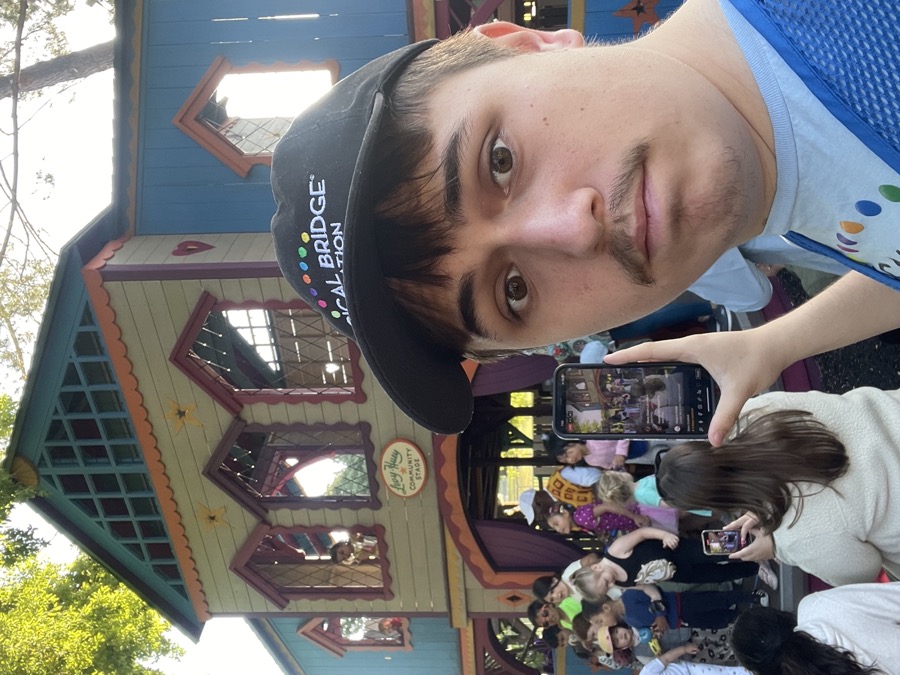 Chris volunteering at a Magical Bridge Foundation event